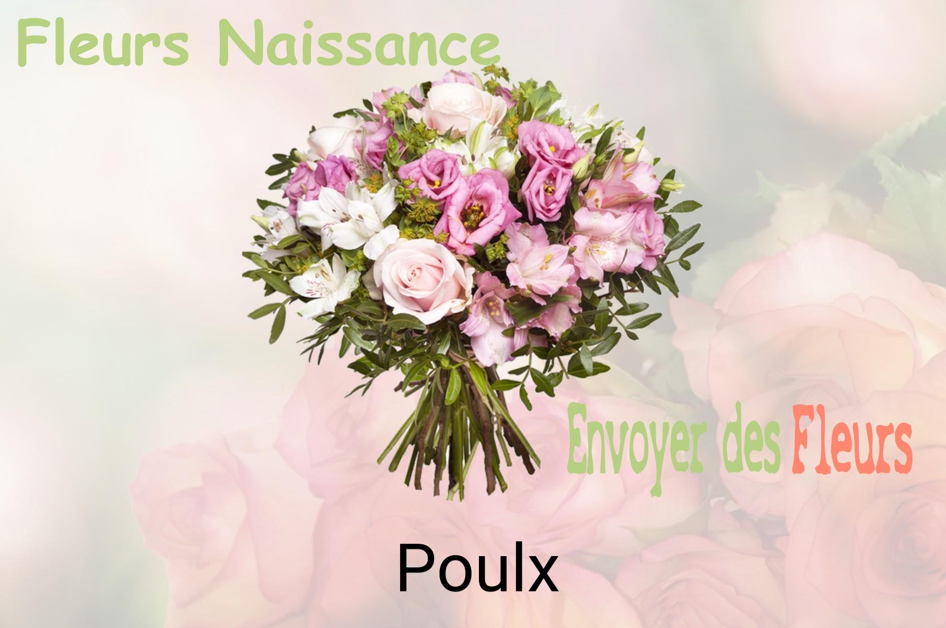 Bouquet de fleurs de naissance livré à Poulx